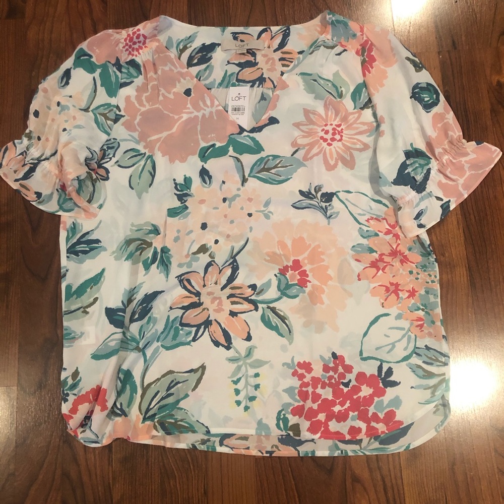 Loft floral shirt NWT